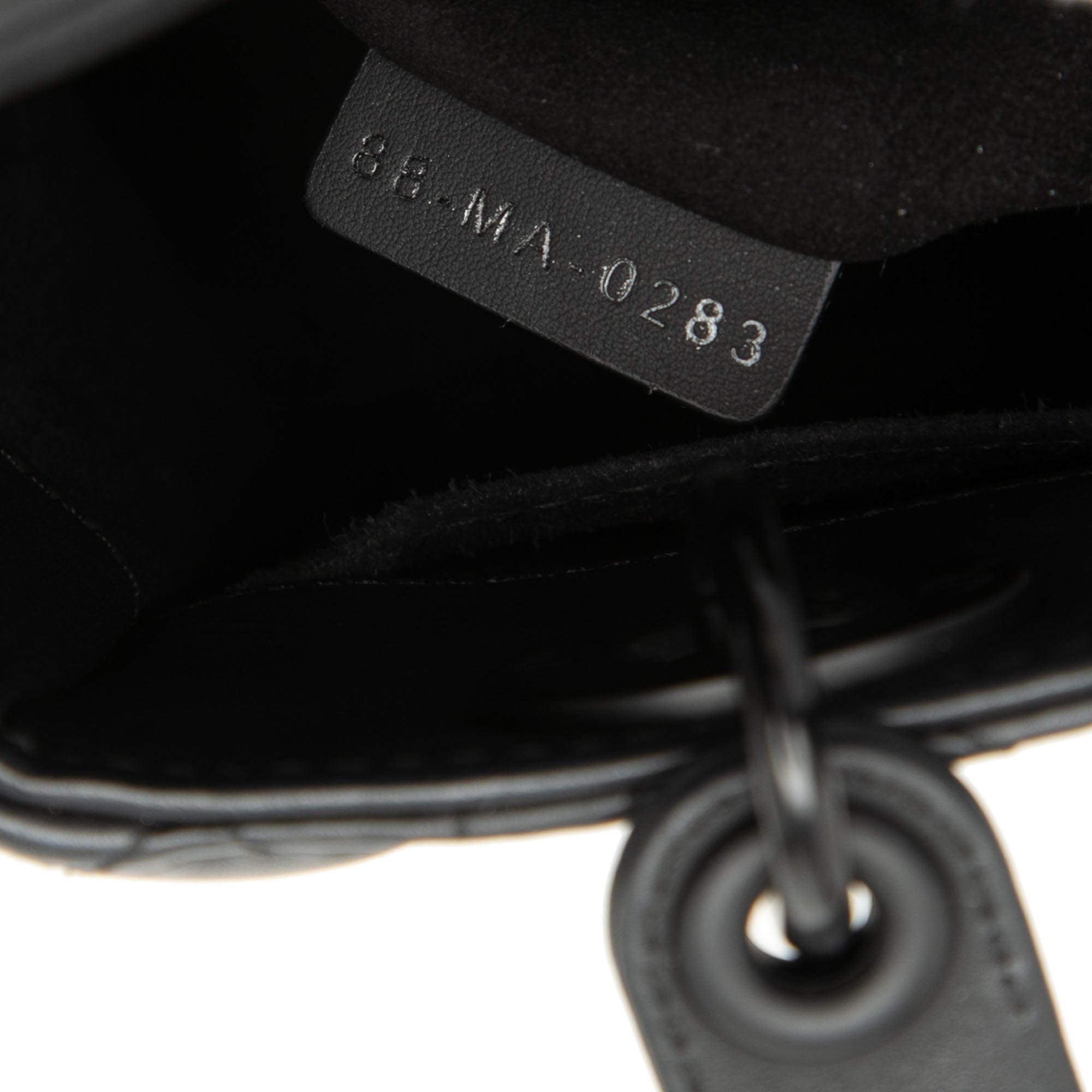 Small Ultra Matte Calfskin Cannage My ABCDior Lady Dior - Image 6