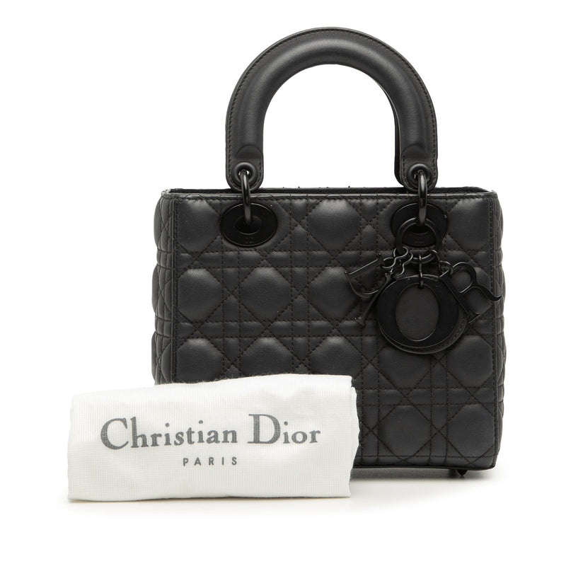 Small Ultra Matte Calfskin Cannage My ABCDior Lady Dior - Image 8
