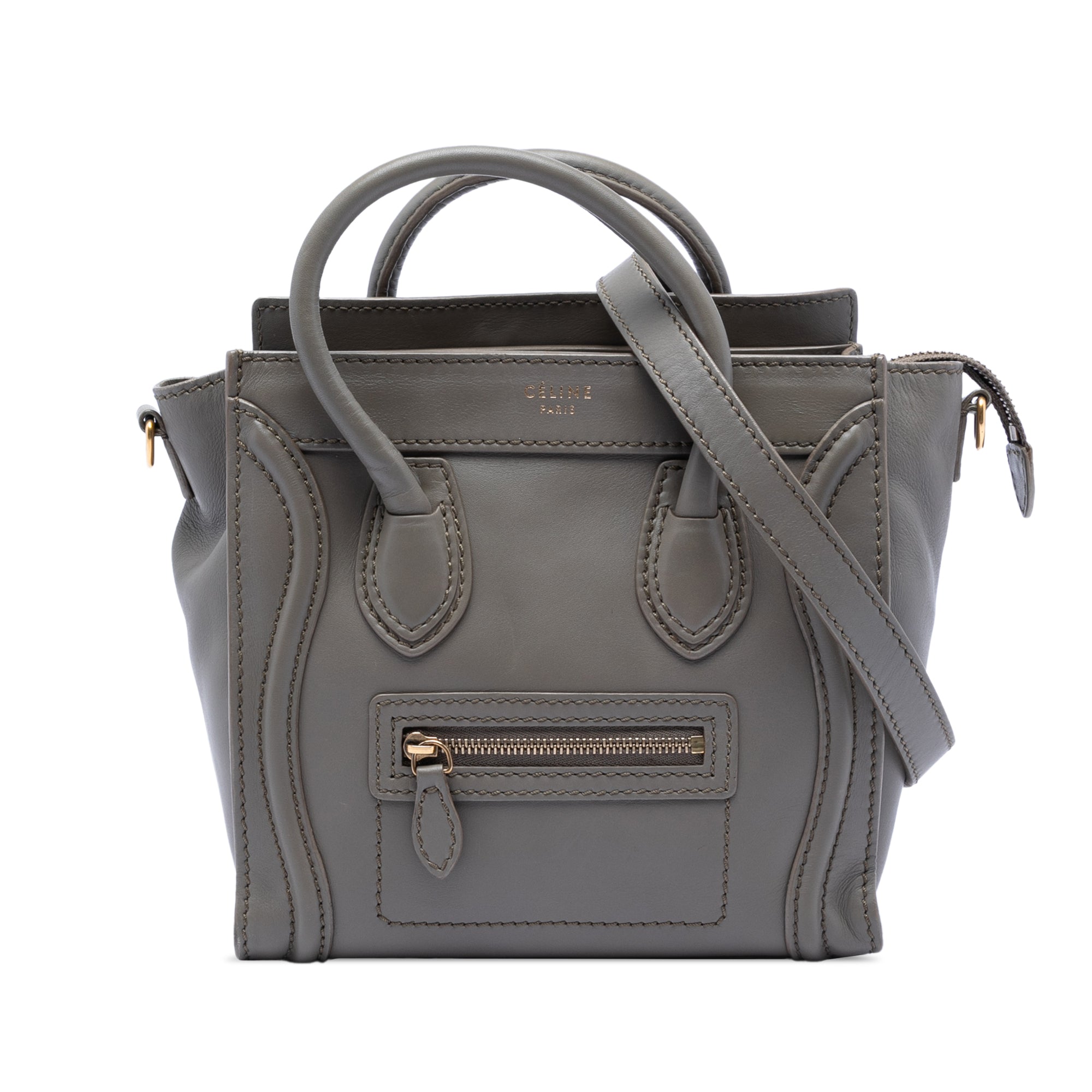 Nano Leather Luggage Tote - Image 1
