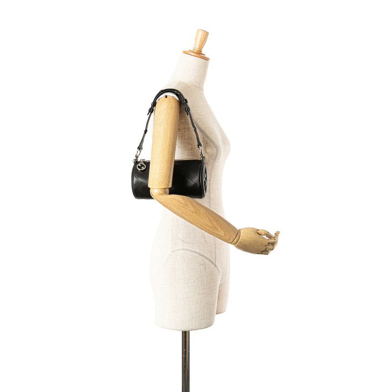 Mini Leather Blondie Barrel Shoulder Bag - Image 11