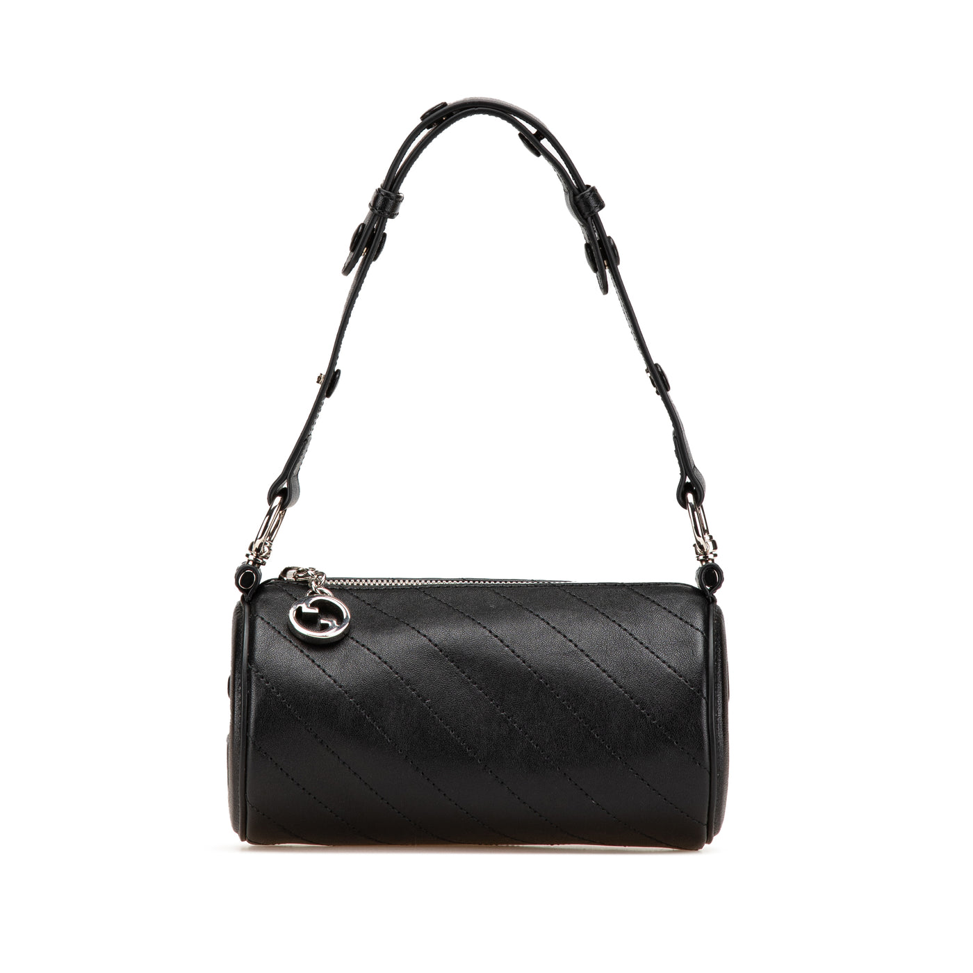 Mini Leather Blondie Barrel Shoulder Bag - Image 1