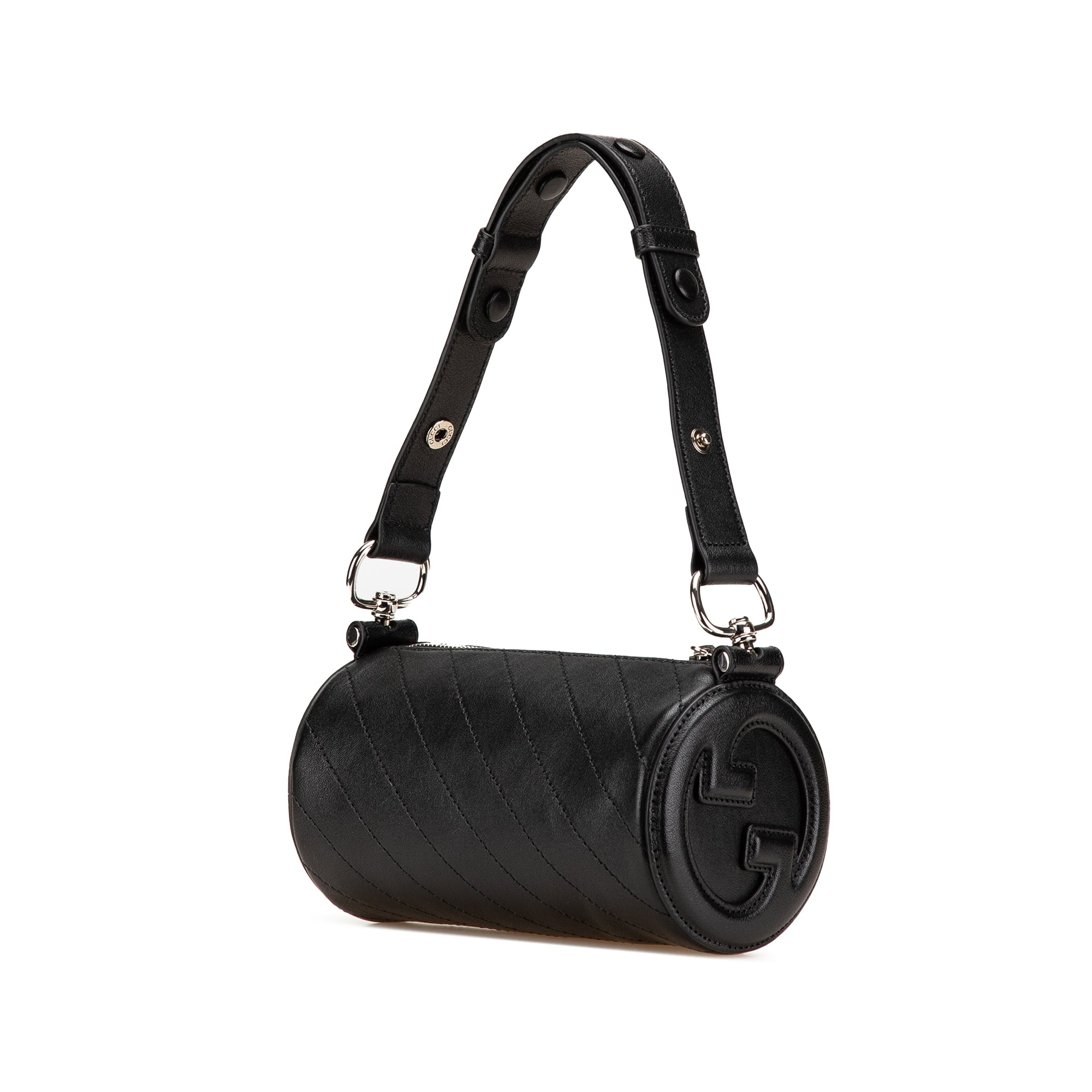 Mini Leather Blondie Barrel Shoulder Bag - Image 2