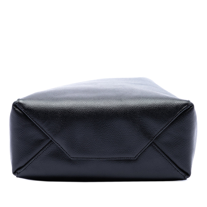 Small Grained Calfskin Vertical Cabas Satchel - Image 3