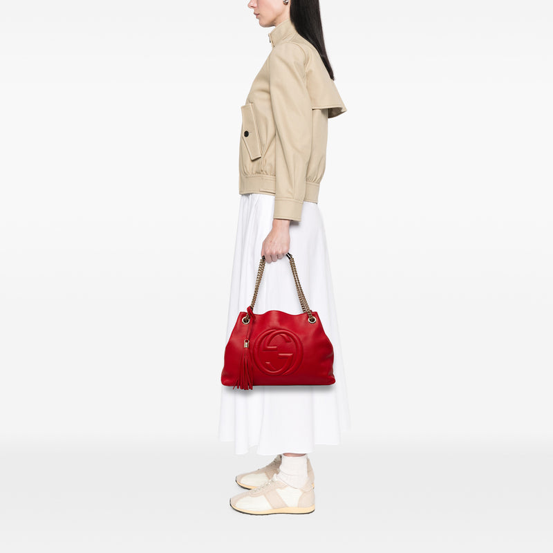 Medium Calfskin Soho Chain Tote - Image 7