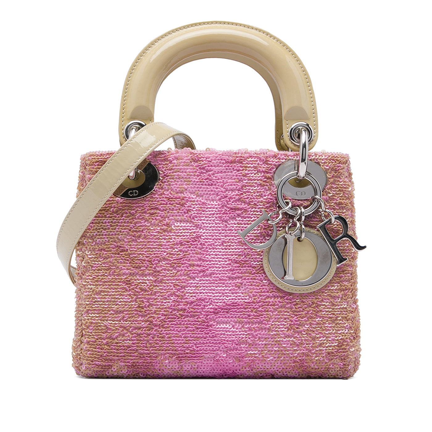 Mini Patent Sequined Lady Dior - Image 1