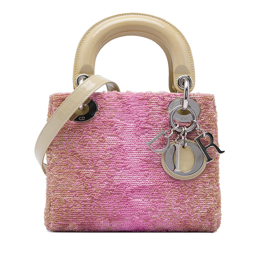 Mini Patent Sequined Lady Dior - Image 1