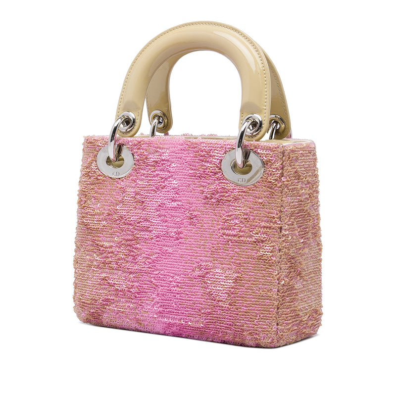 Mini Patent Sequined Lady Dior - Image 2