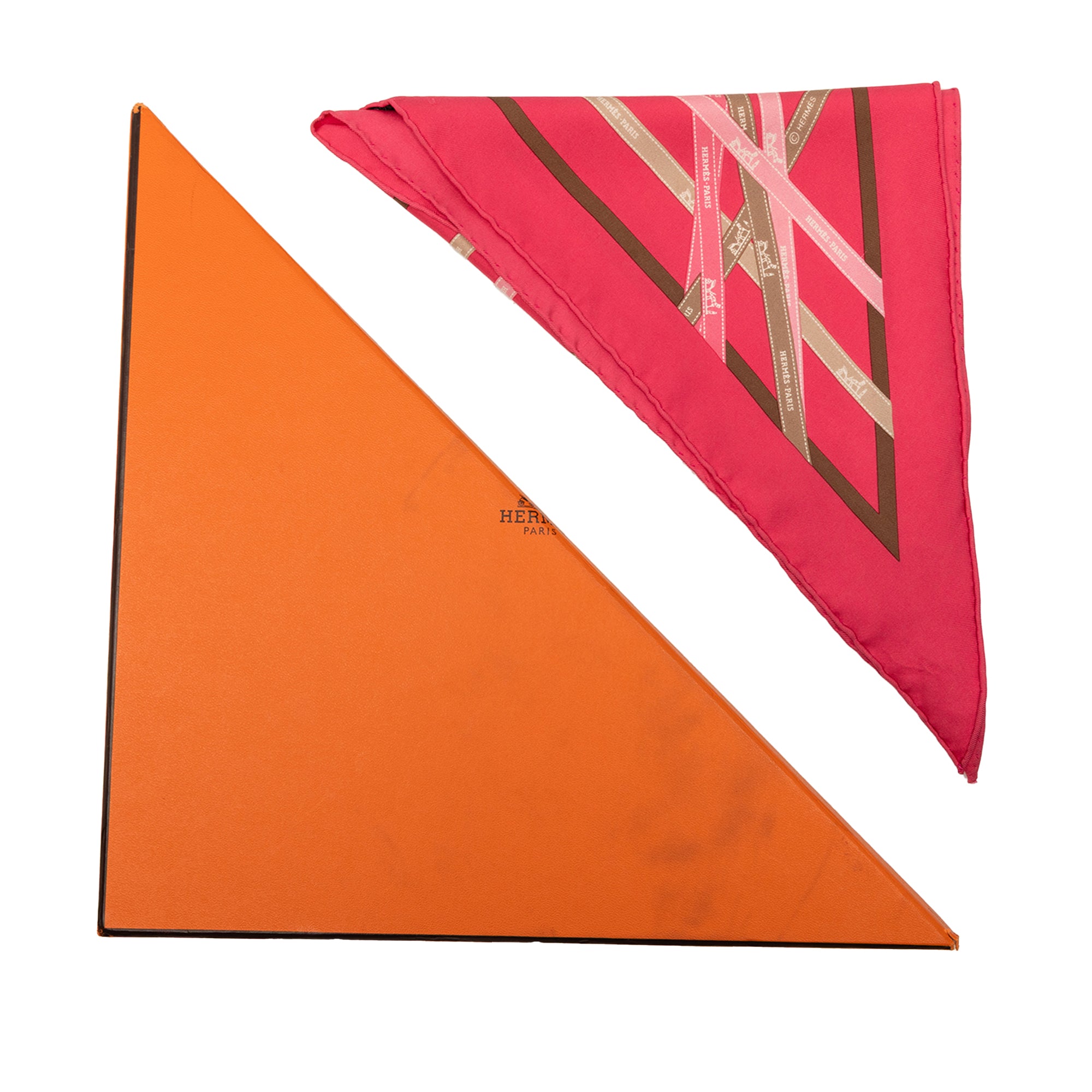 Bolduc Silk Pointu Triangle Scarf 90 - Image 7