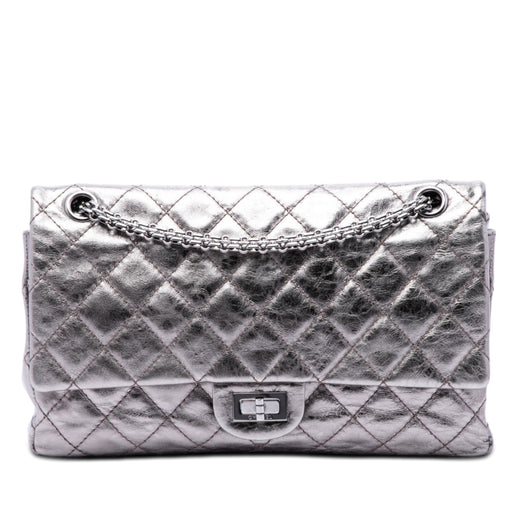 Quilted Metallic Aged Calfskin Reissue 2.55 Double Flap 226 - Image 1