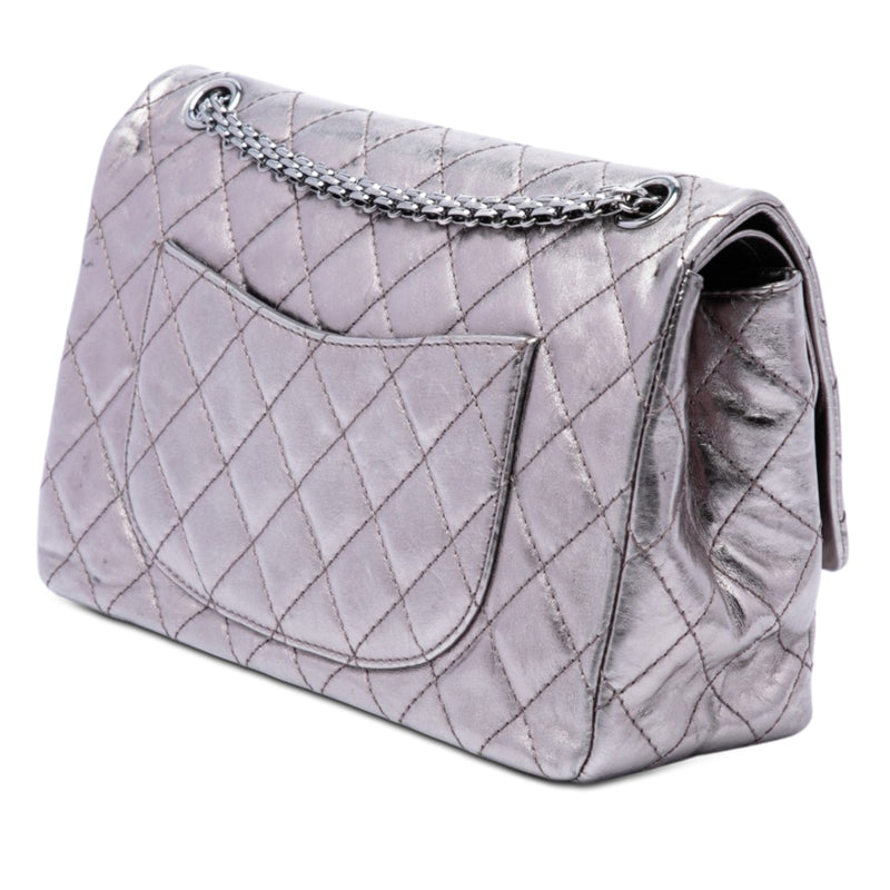 Quilted Metallic Aged Calfskin Reissue 2.55 Double Flap 226 - Image 2