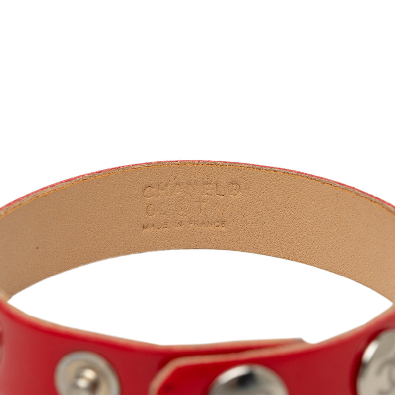 Studded CC Calfskin Logo Bracelet - Image 4