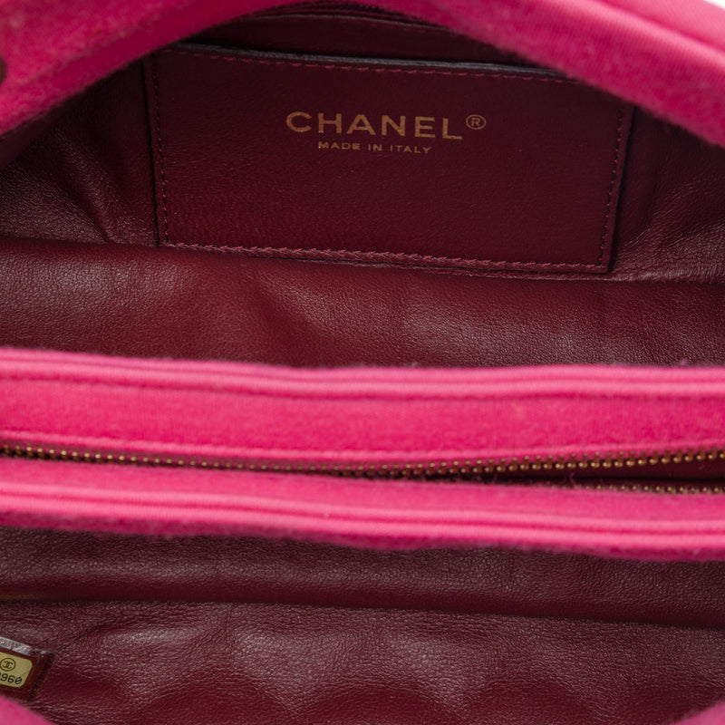 Small Quilted Jersey Just Mademoiselle Bowling Bag - Image 4