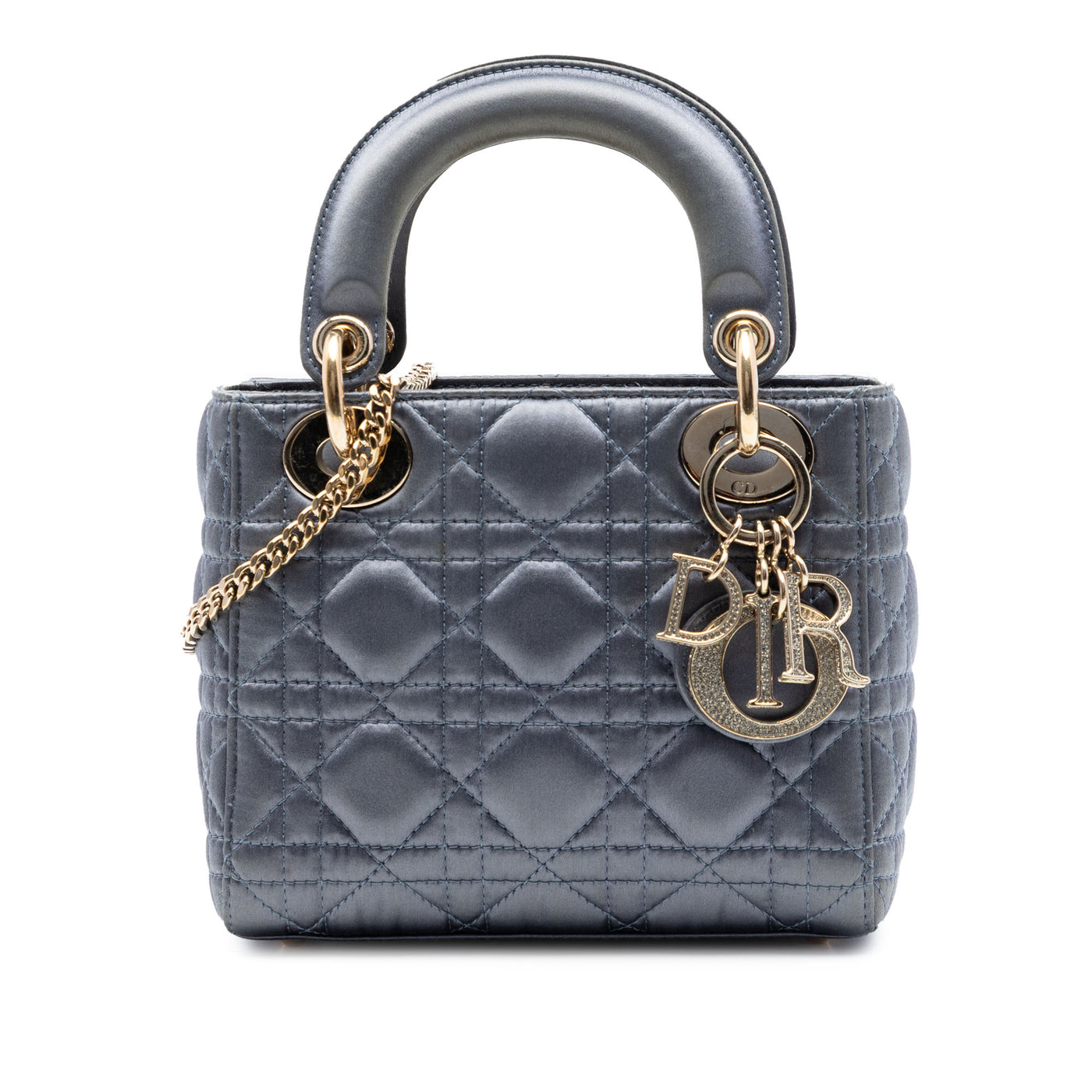 Mini Satin Cannage Swarovski Crystal Lady Dior - Image 1