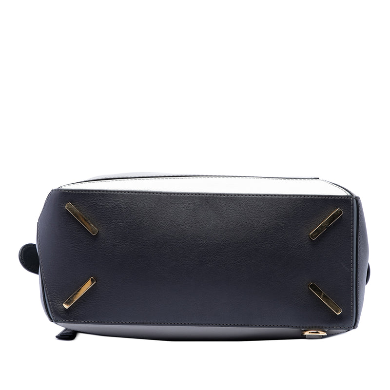 Medium Tricolor Calfskin Puzzle Satchel - Image 3