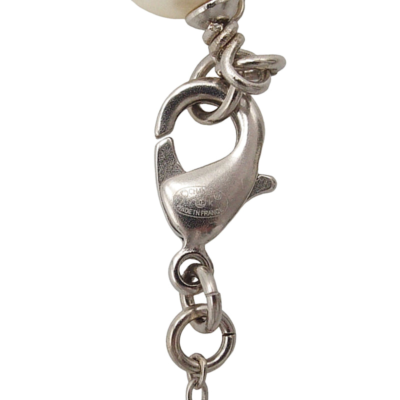 CC Brass Strass and Faux Pearl Pendant Necklace - Image 6