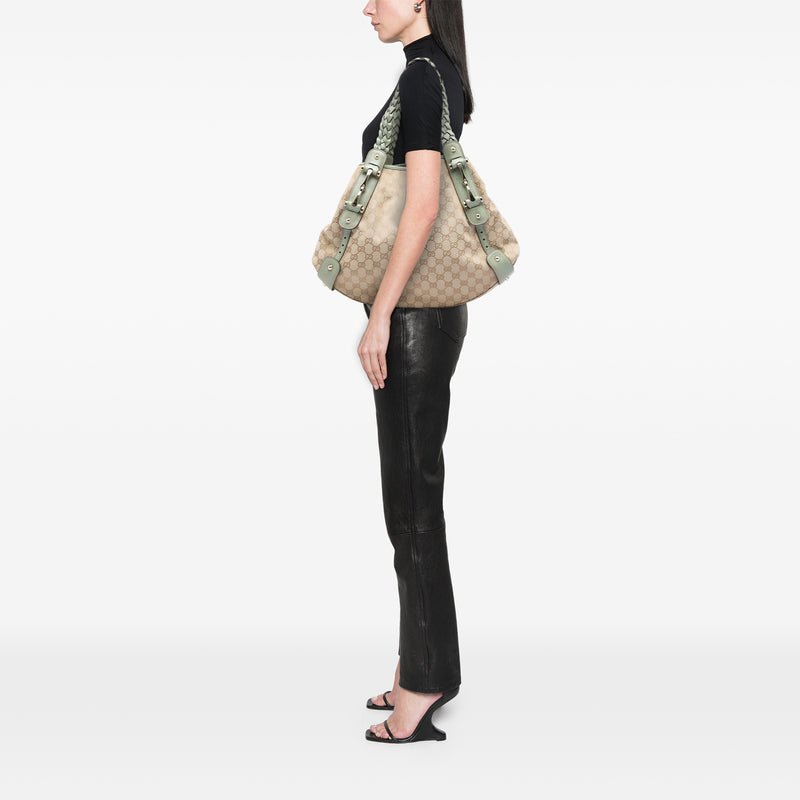 GG Canvas Horsebit Pelham Shoulder Bag - Image 5
