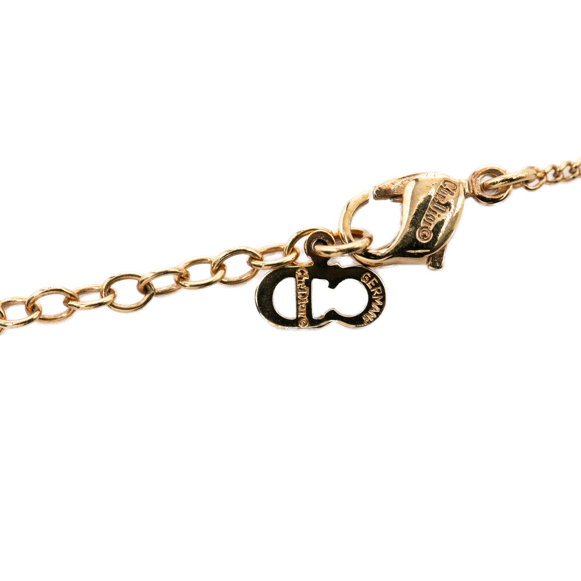 Gold Plated Logo Round Pendant Necklace - Image 6