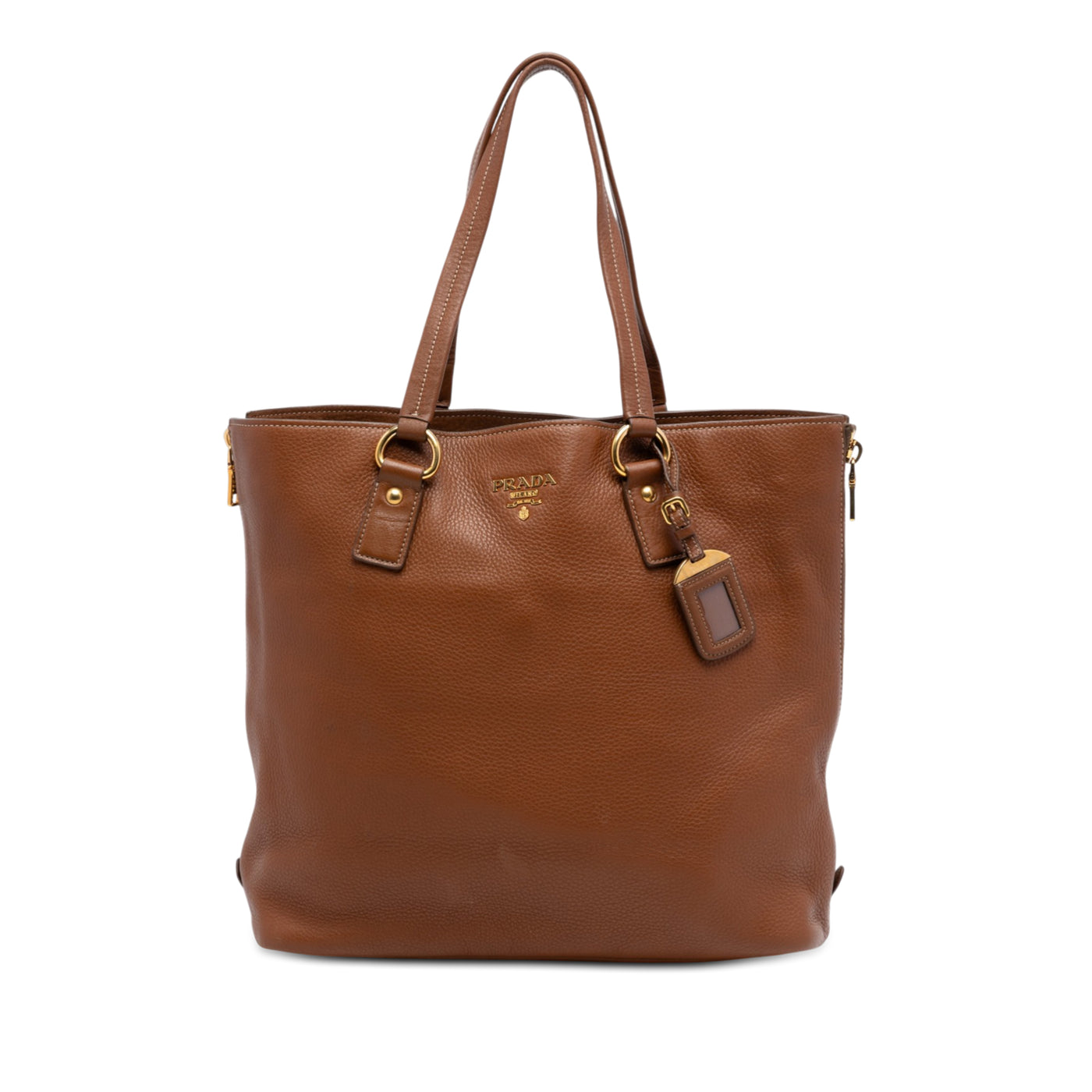 Vitello Daino Side Zip Shopper Tote - Image 1