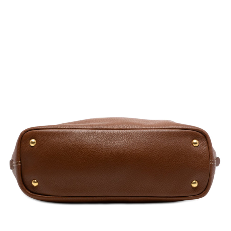 Vitello Daino Side Zip Shopper Tote - Image 3
