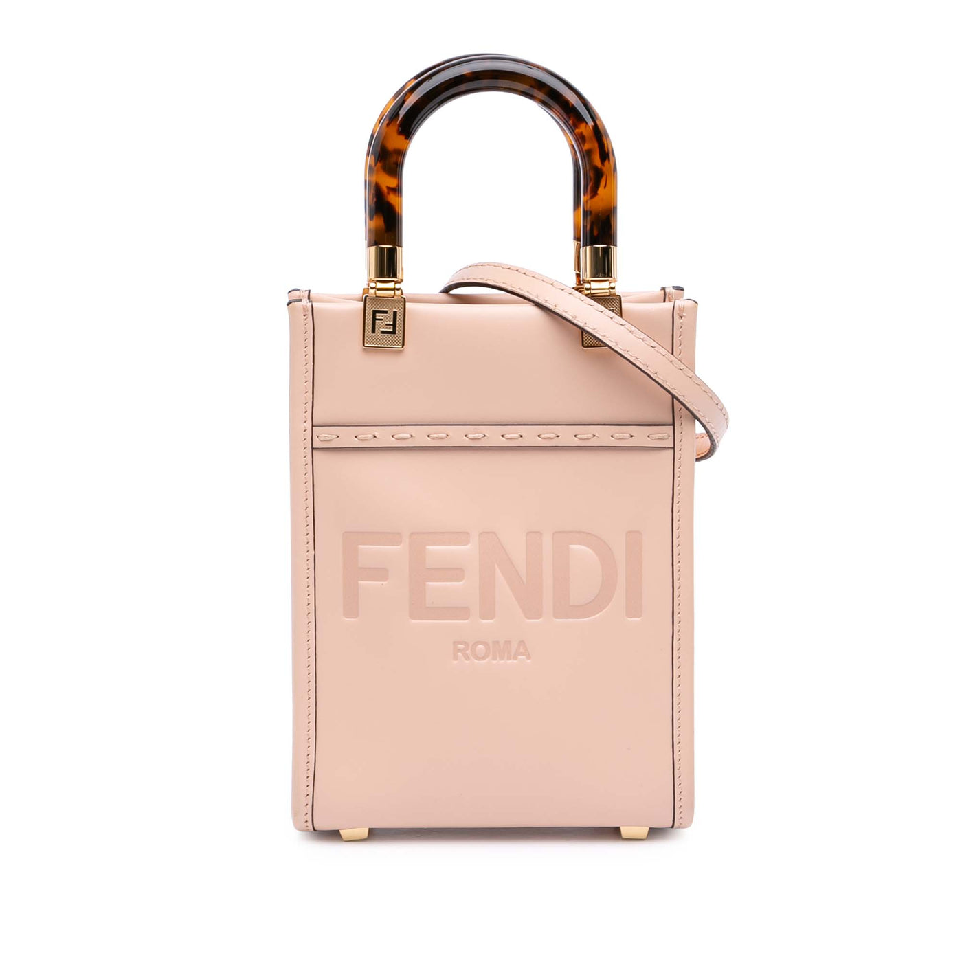Mini Leather Sunshine Shopper Tote - Image 1