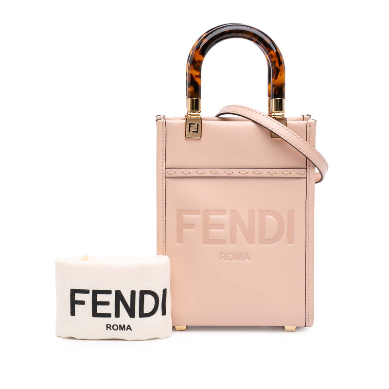 Mini Leather Sunshine Shopper Tote - Image 12