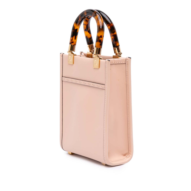 Mini Leather Sunshine Shopper Tote - Image 2