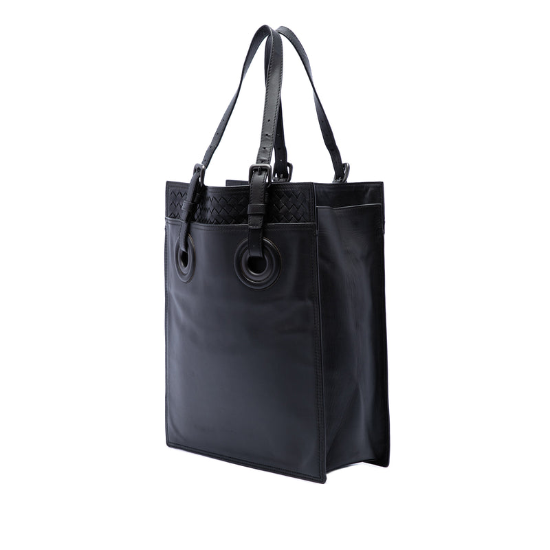 Intrecciato Trimmed Leather Oculus Tote - Image 2