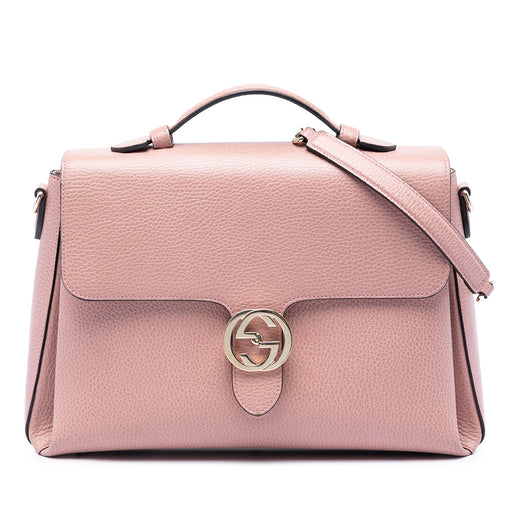 Medium Dollar Calfskin Interlocking G Satchel - Image 1