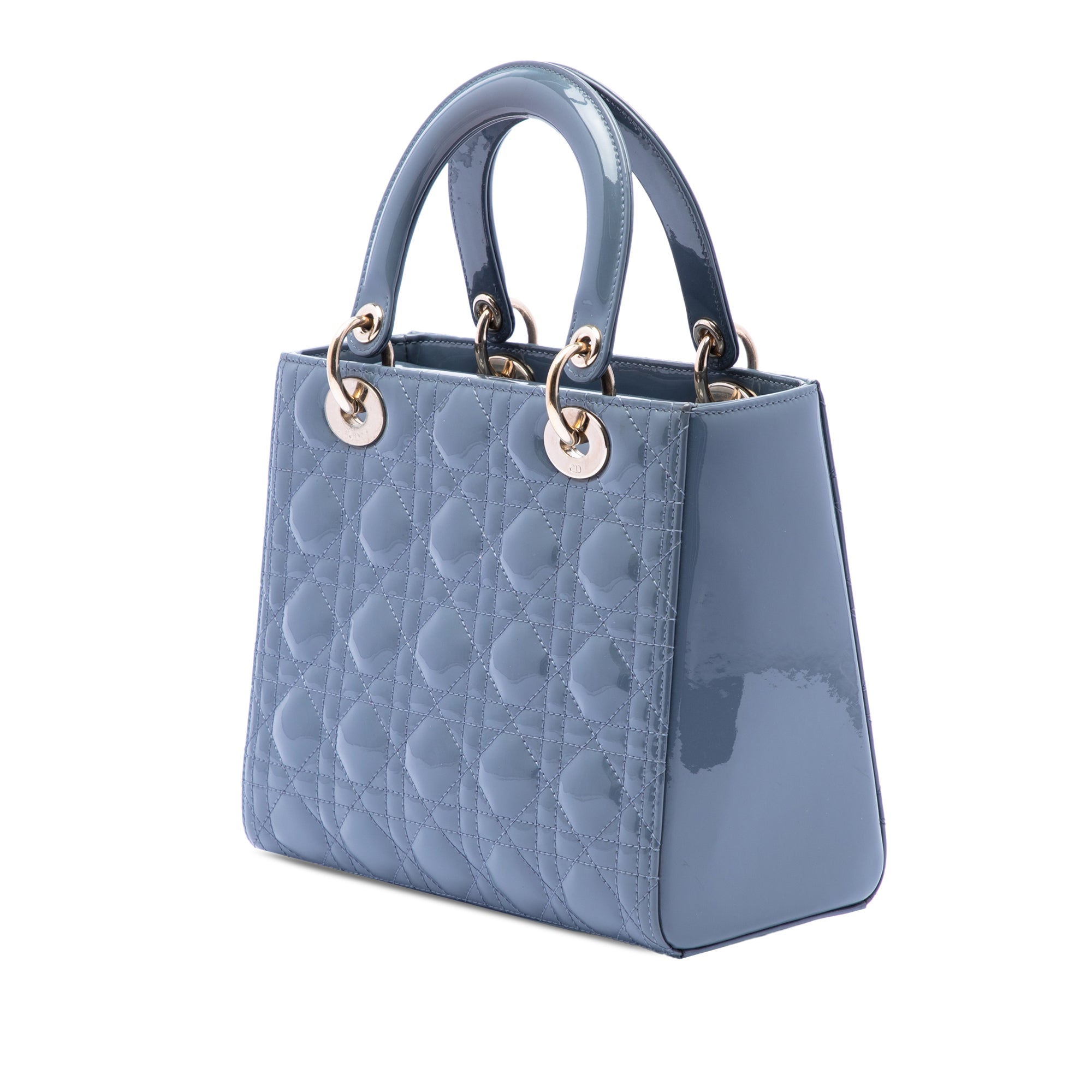 Medium Patent Cannage Lady Dior - Image 2