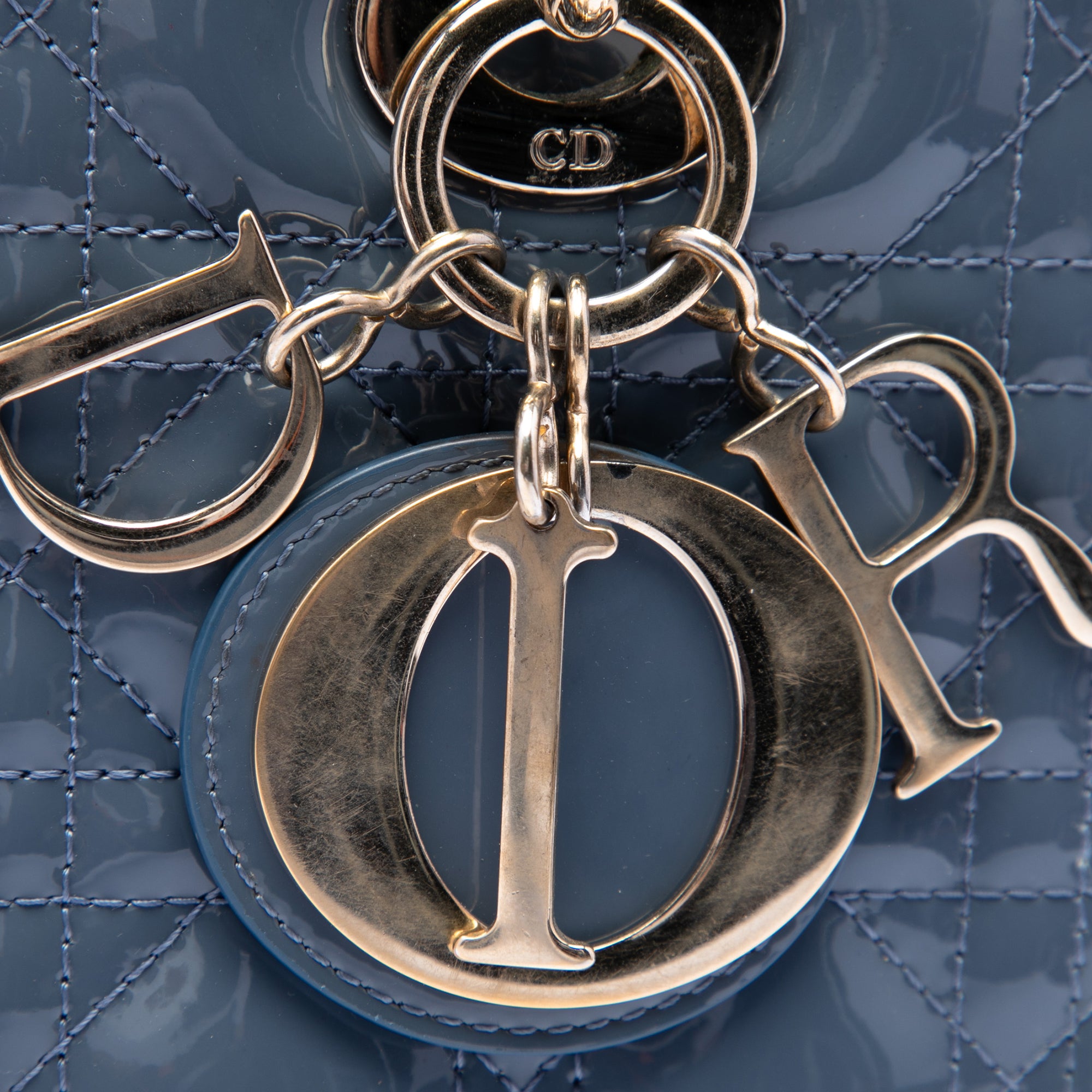 Medium Patent Cannage Lady Dior - Image 6