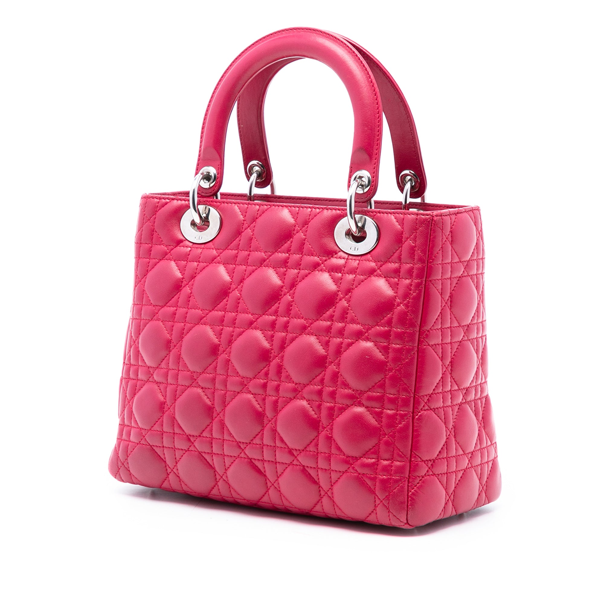 Medium Lambskin Cannage Pearl Lady Dior - Image 2