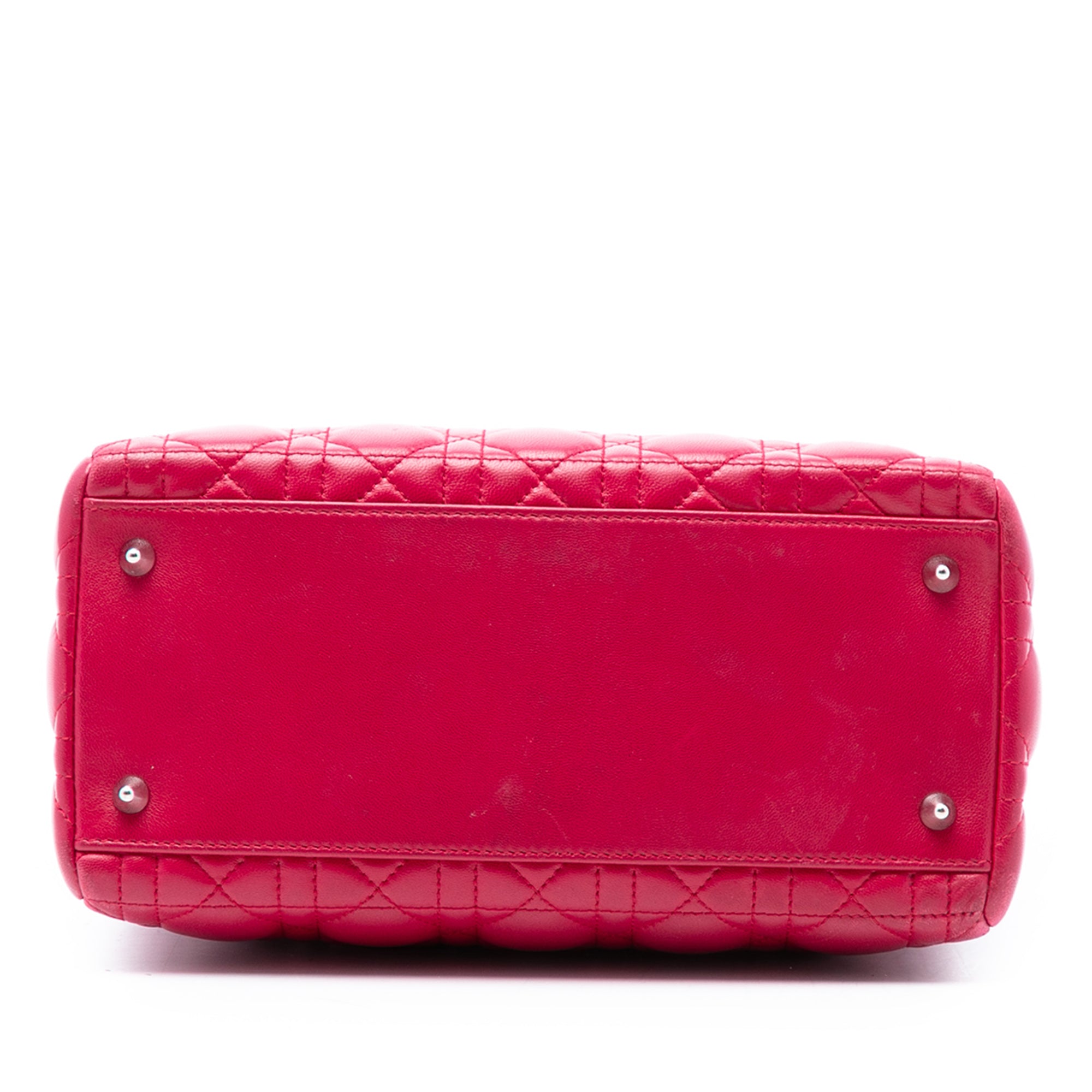 Medium Lambskin Cannage Pearl Lady Dior - Image 3