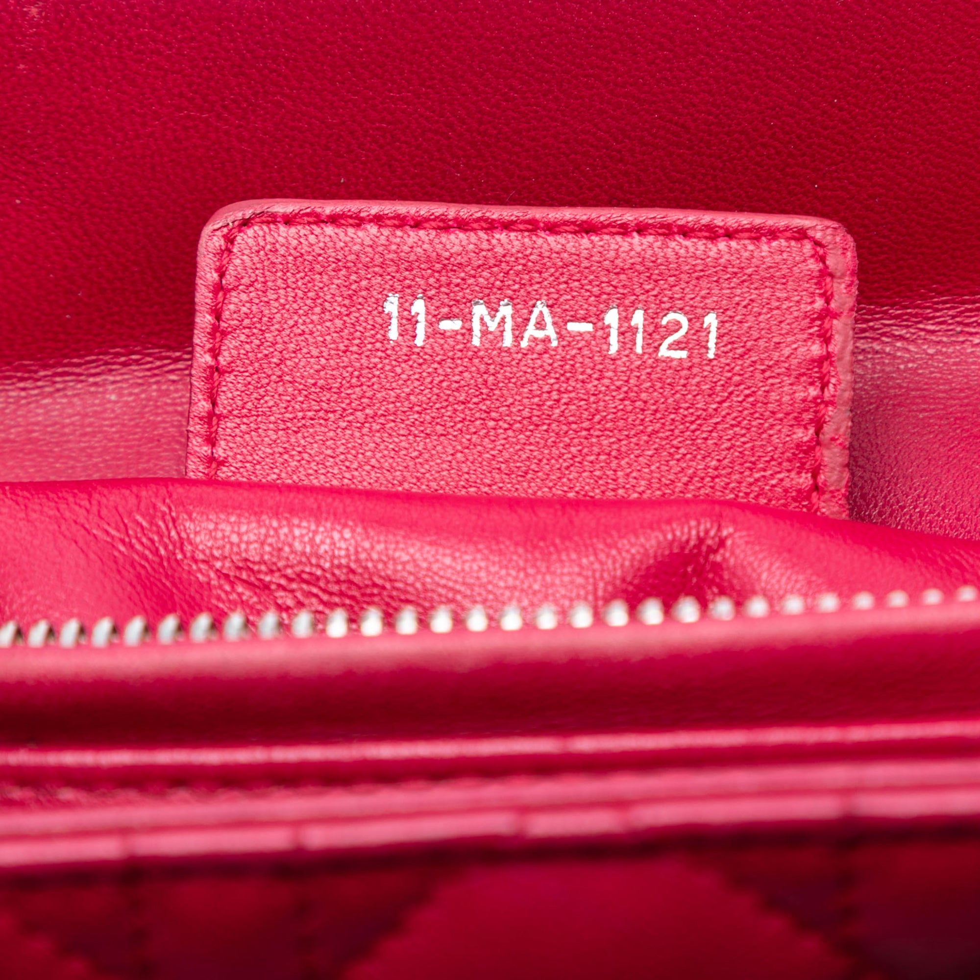 Medium Lambskin Cannage Pearl Lady Dior - Image 5