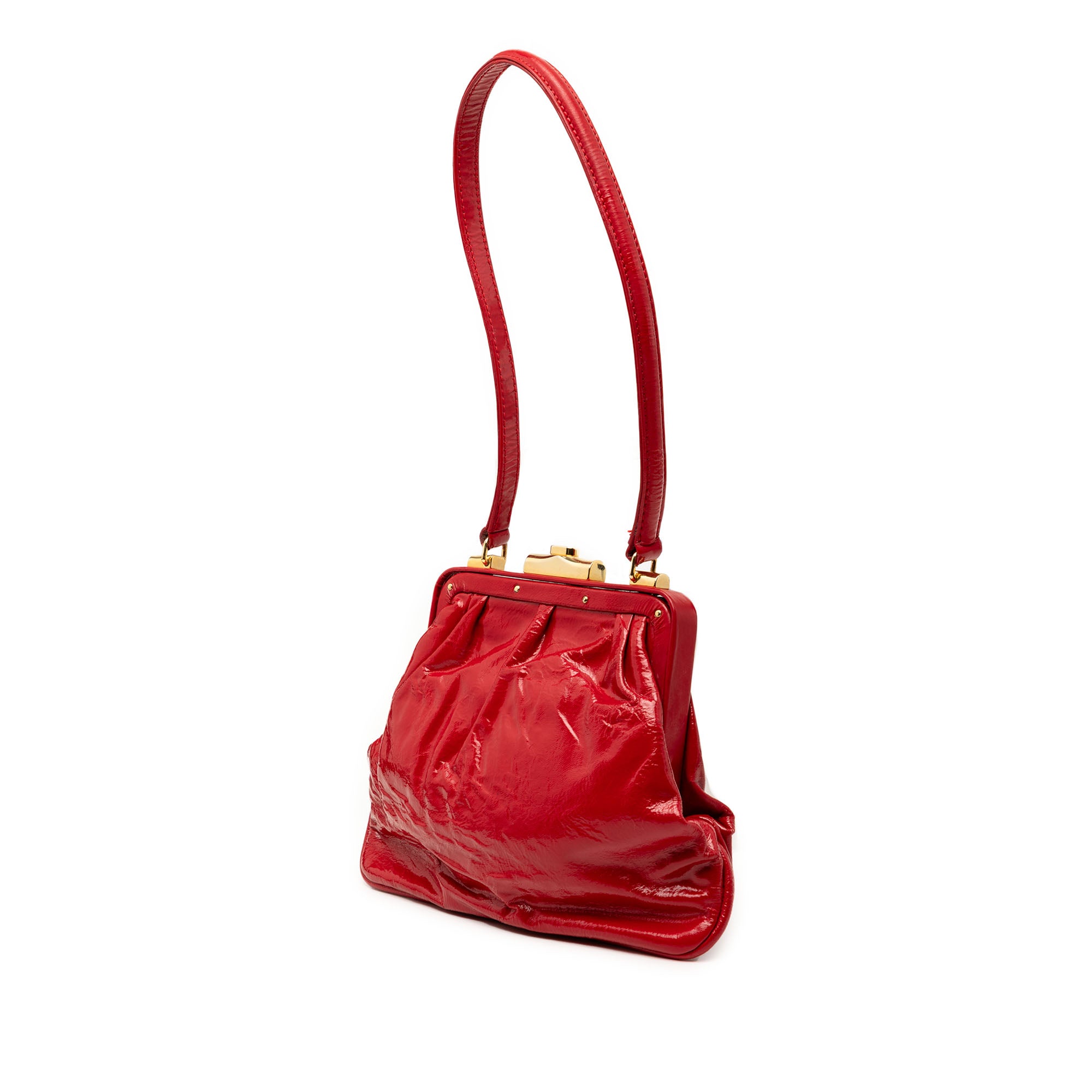 Patent Frame Shoulder Bag - Image 2