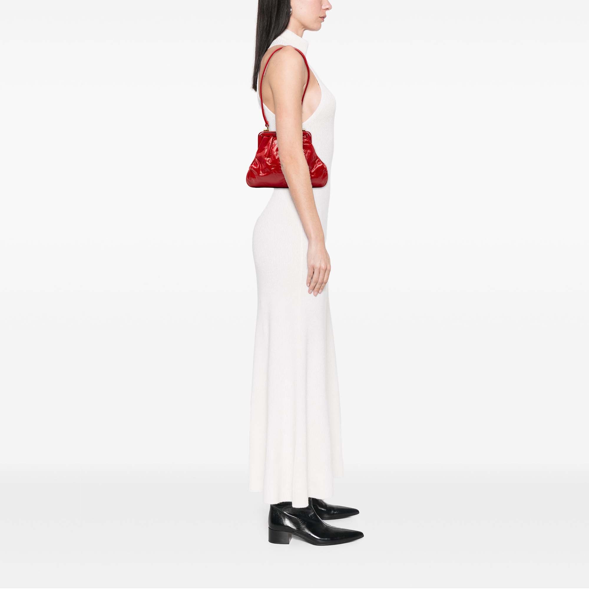 Patent Frame Shoulder Bag - Image 8