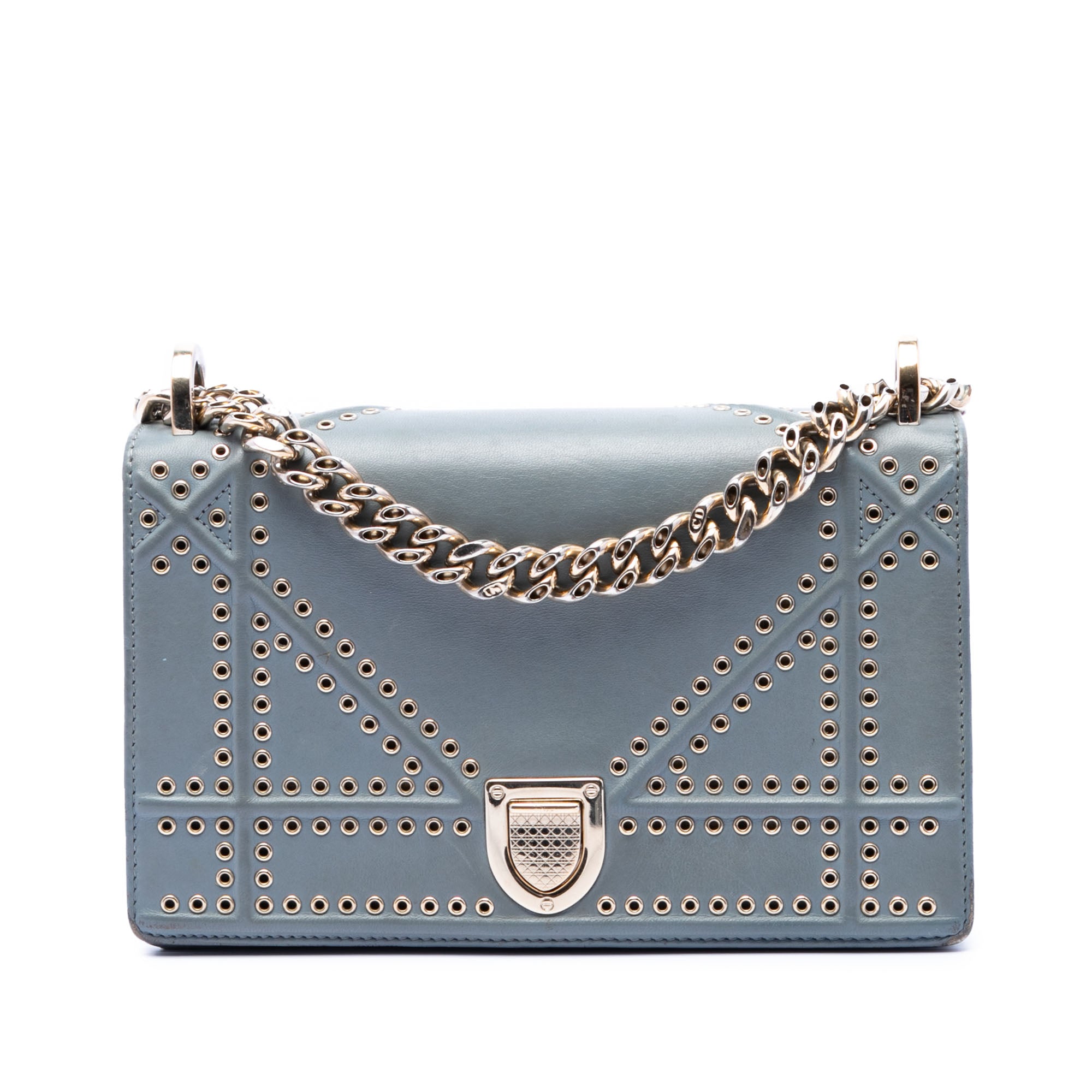 Small Studded Calfskin Diorama Crossbody - Image 1