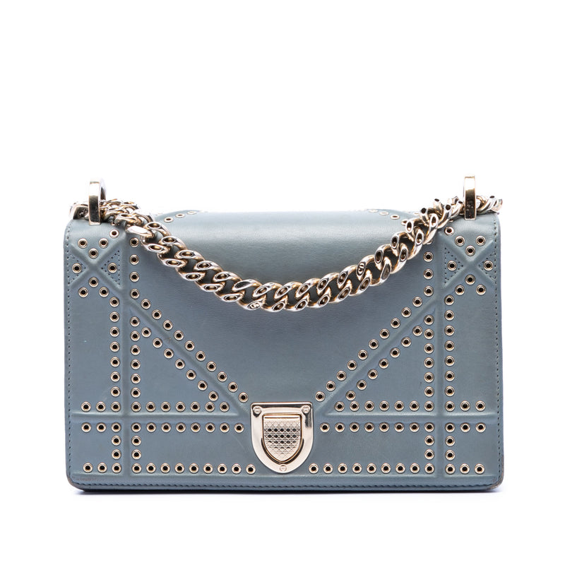 Small Studded Calfskin Diorama Crossbody