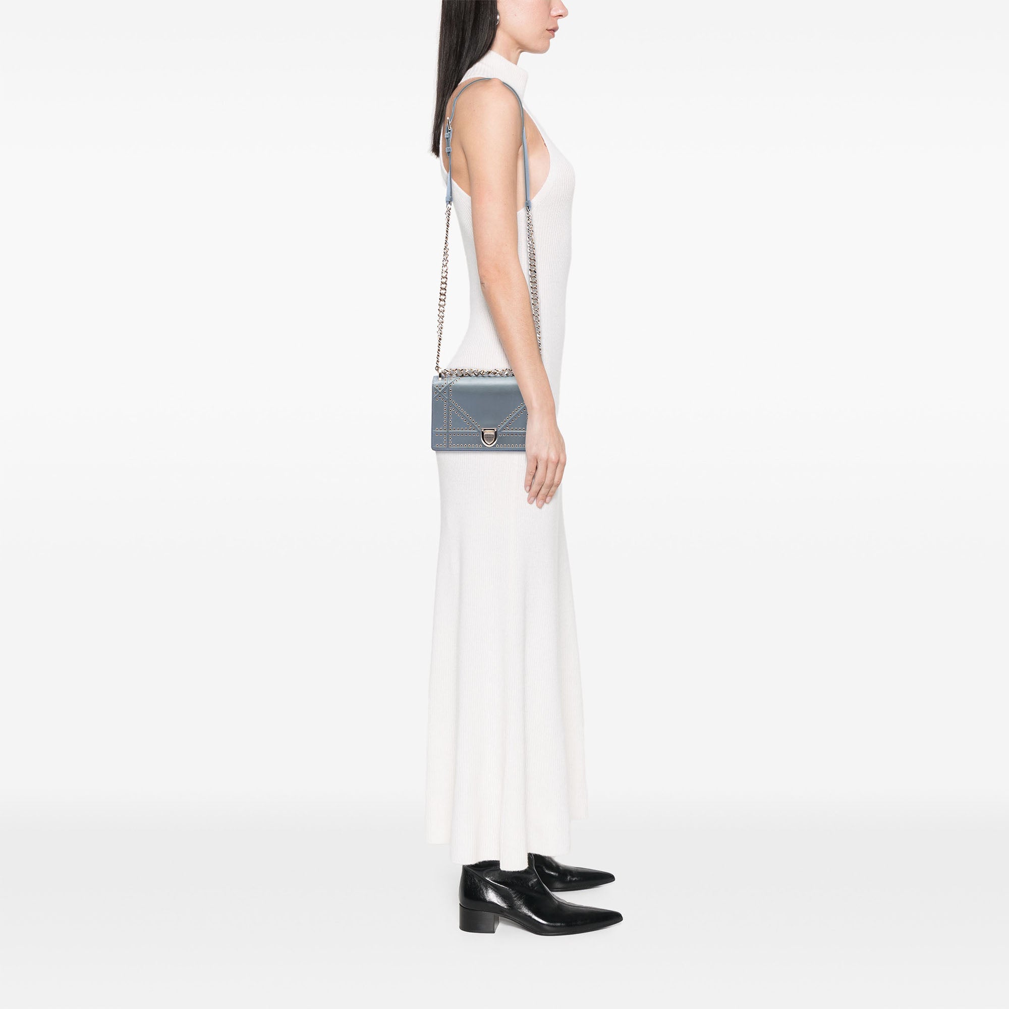 Small Studded Calfskin Diorama Crossbody - Image 7