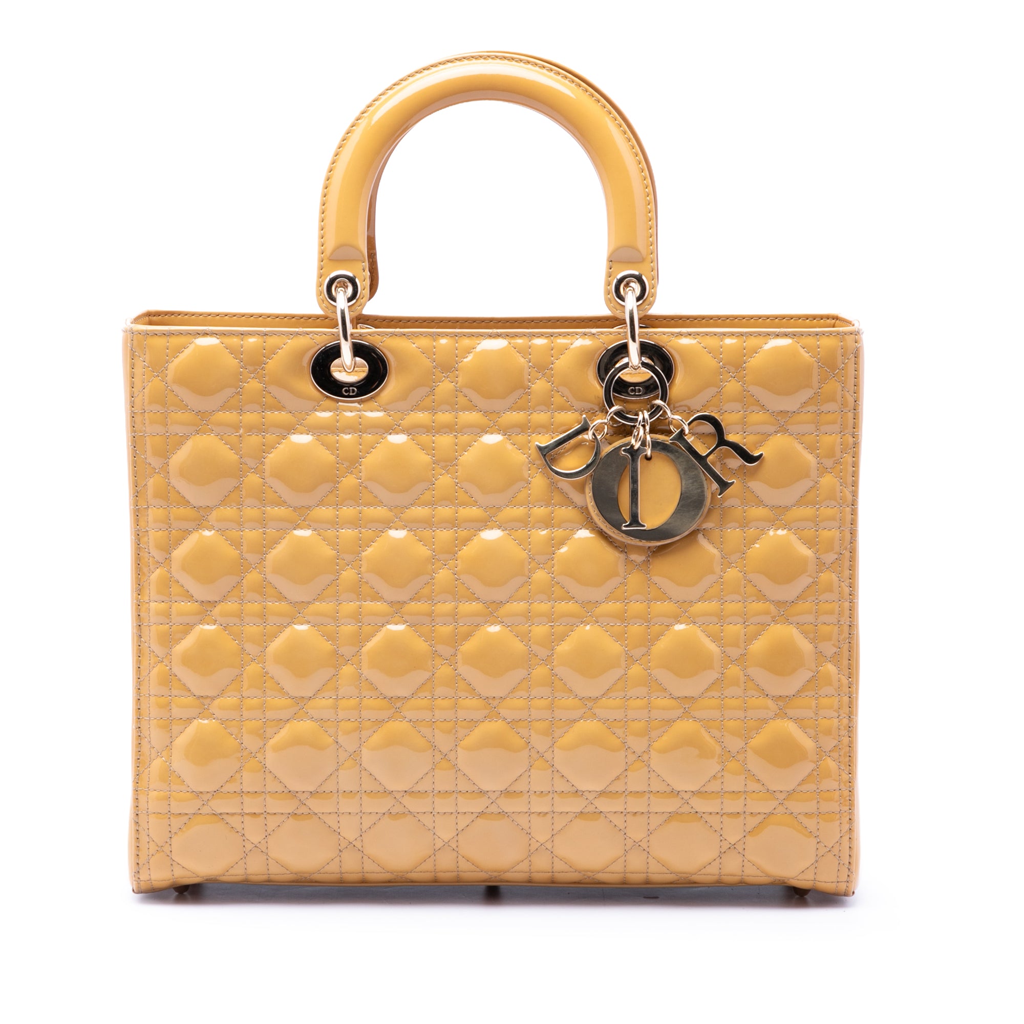Large Patent Cannage Lady Dior - Image 1