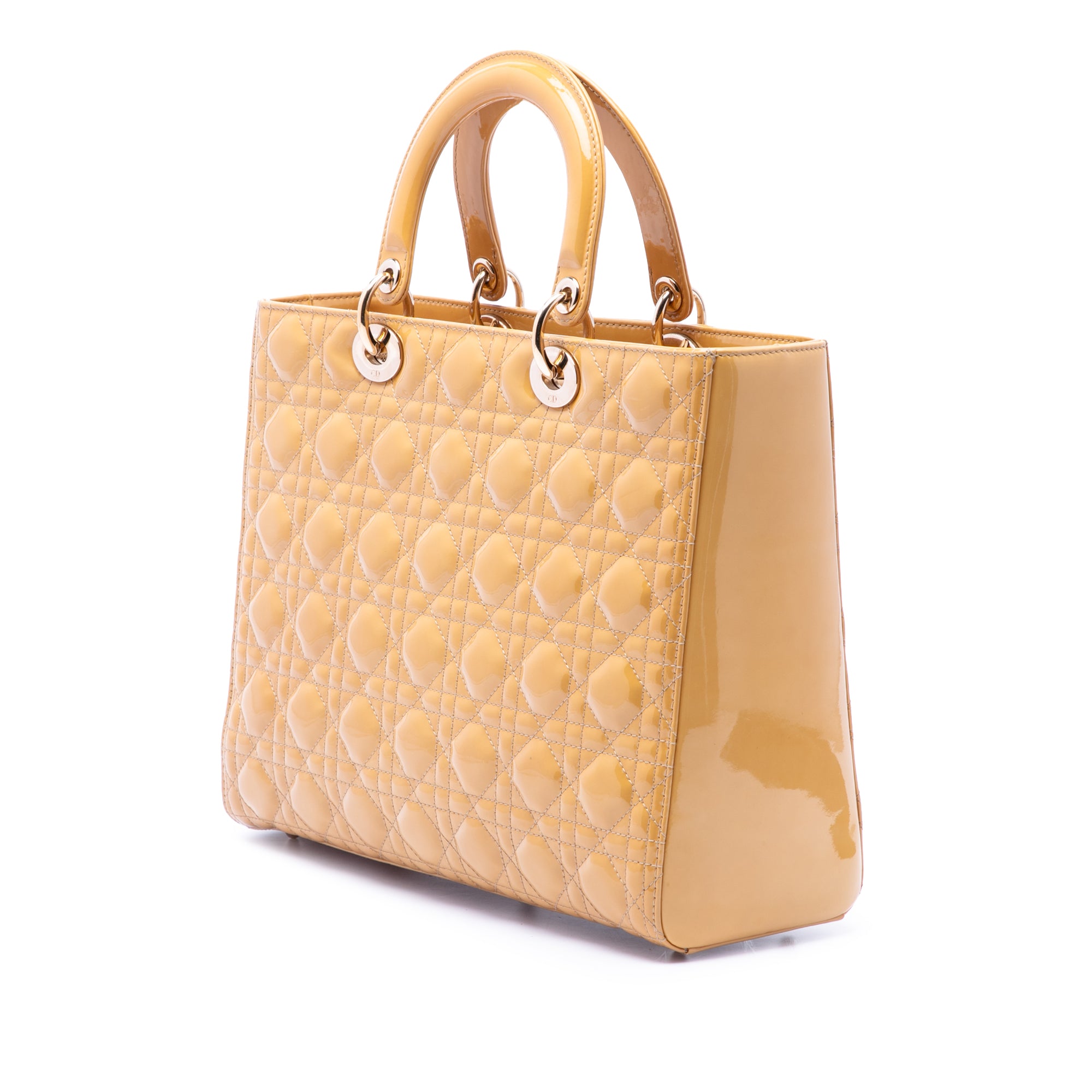 Large Patent Cannage Lady Dior - Image 2