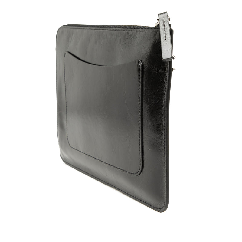 Distressed Calfskin Je Ne Suis Pas En Solde Clutch - Image 2