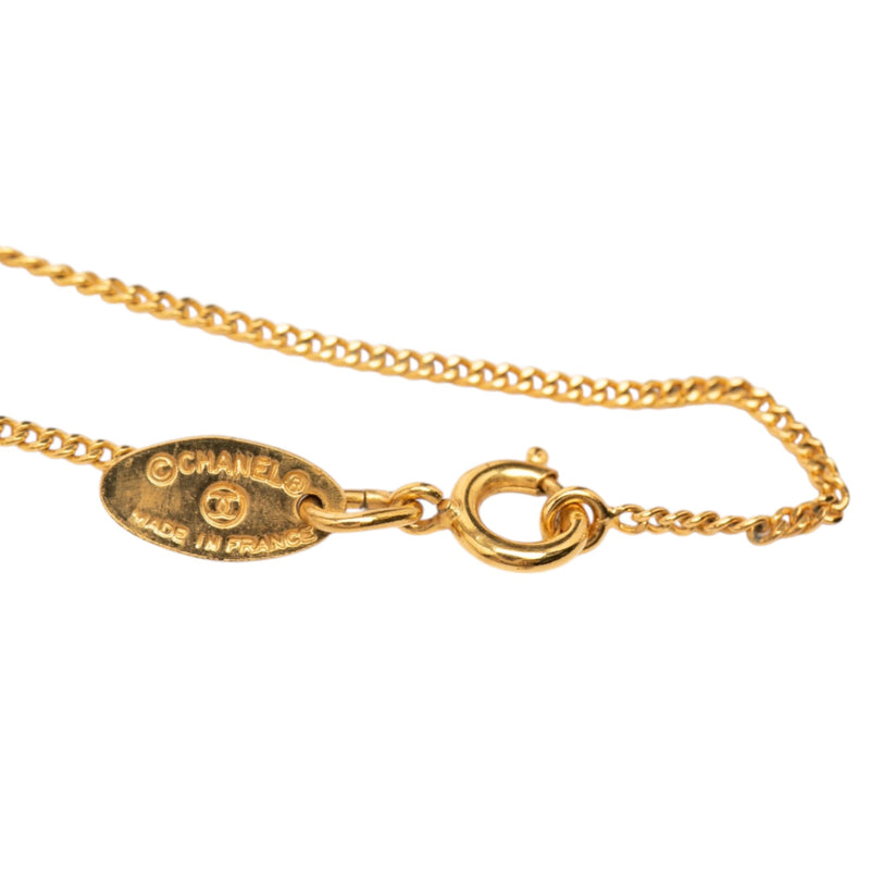 Gold Plated CC Pendant Necklace - Image 4