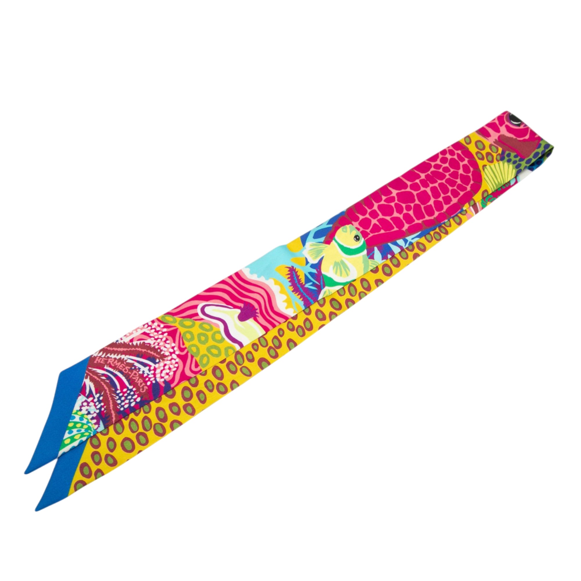 Under the Waves Twilly Silk Scarf - Image 1