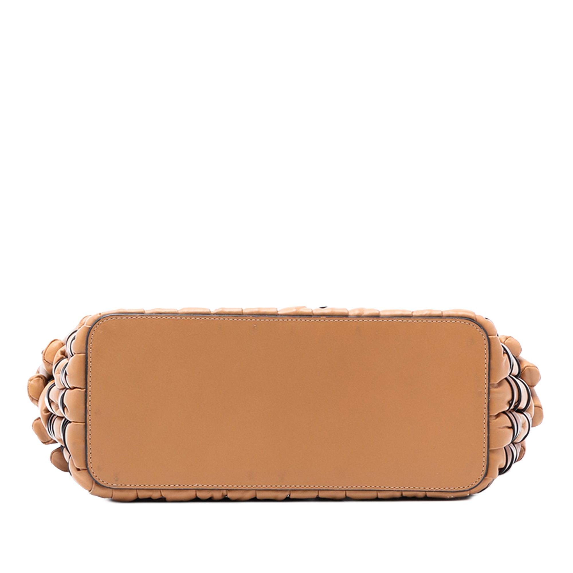 Small Nappa Tubular Basket Tote - Image 3
