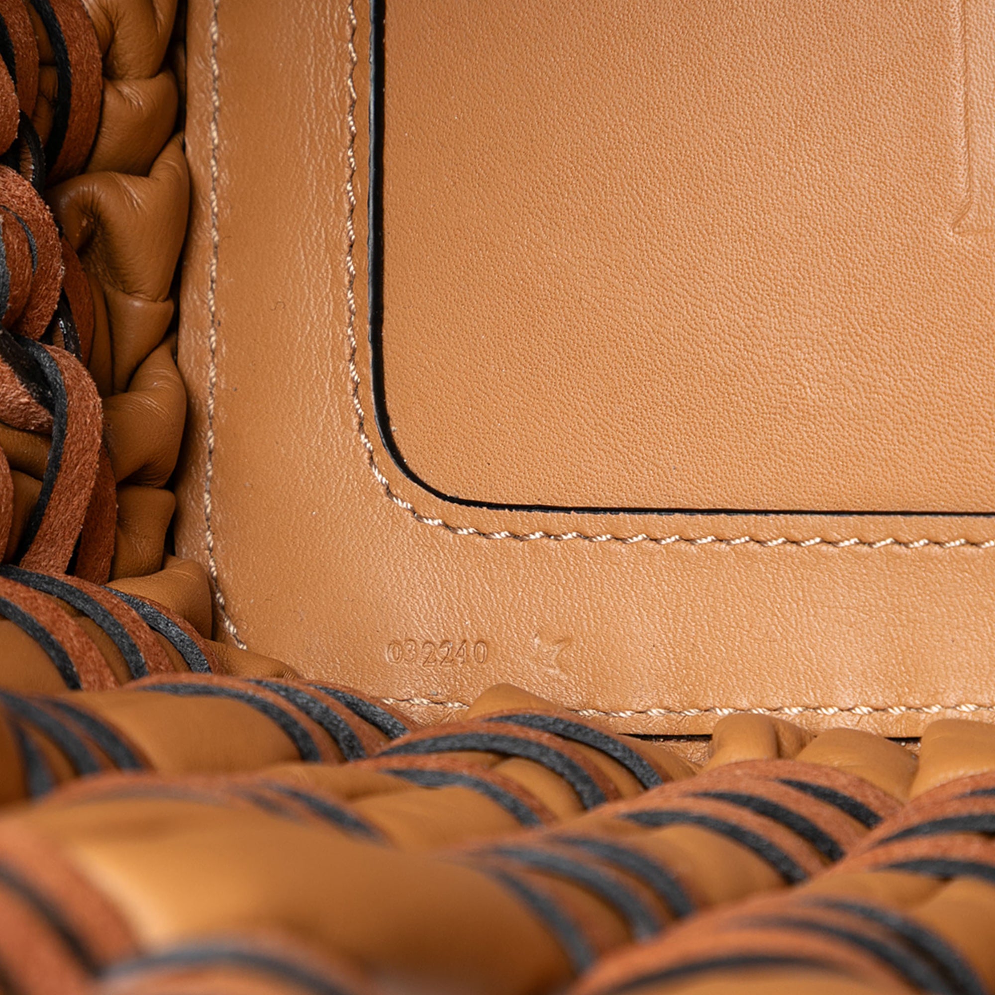 Small Nappa Tubular Basket Tote - Image 5