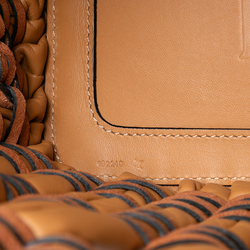 Small Nappa Tubular Basket Tote - Image 5