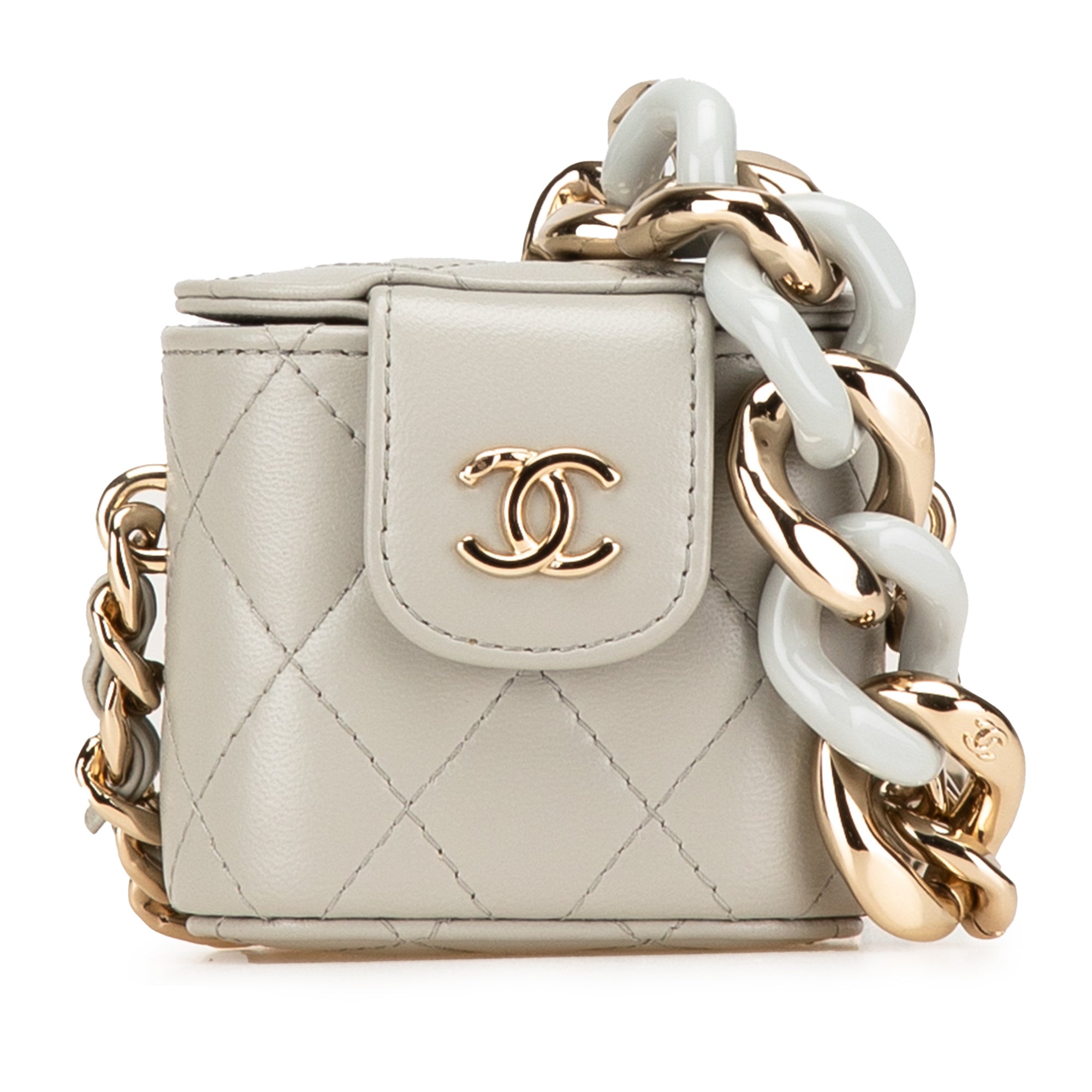Mini Lambskin Elegant Chain Vanity Case - Image 1
