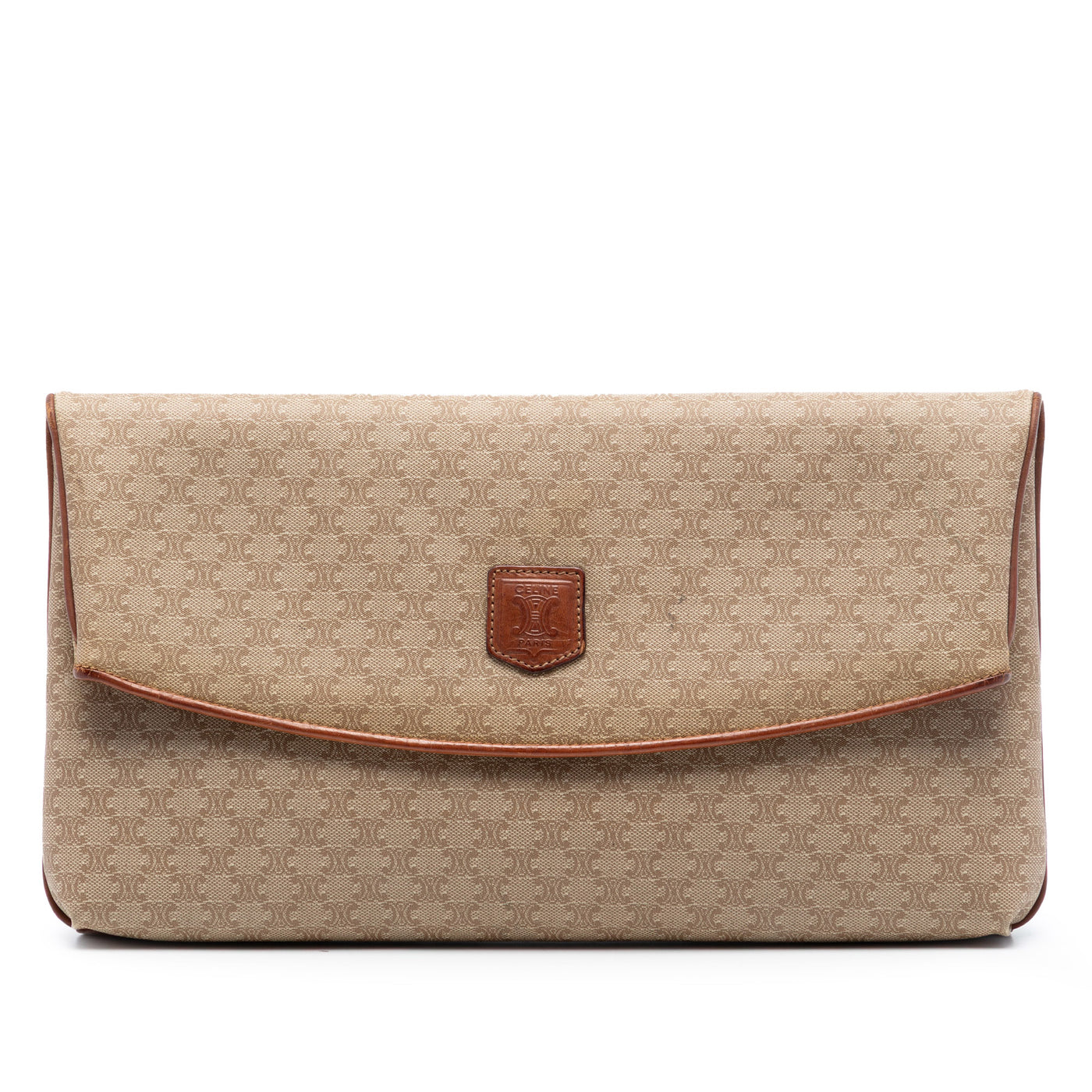 Macadam Coated Canvas Clutch - Image 1