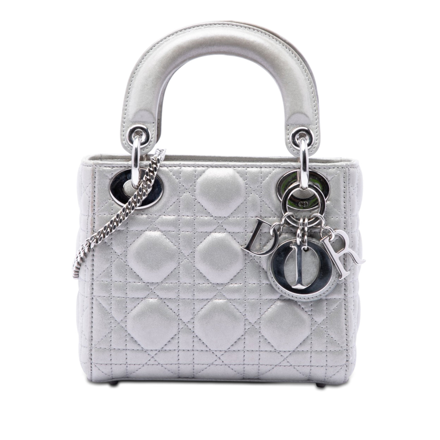 Mini Iridescent Lambskin Cannage Lady Dior - Image 1