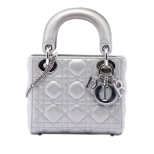 Mini Iridescent Lambskin Cannage Lady Dior - Image 1